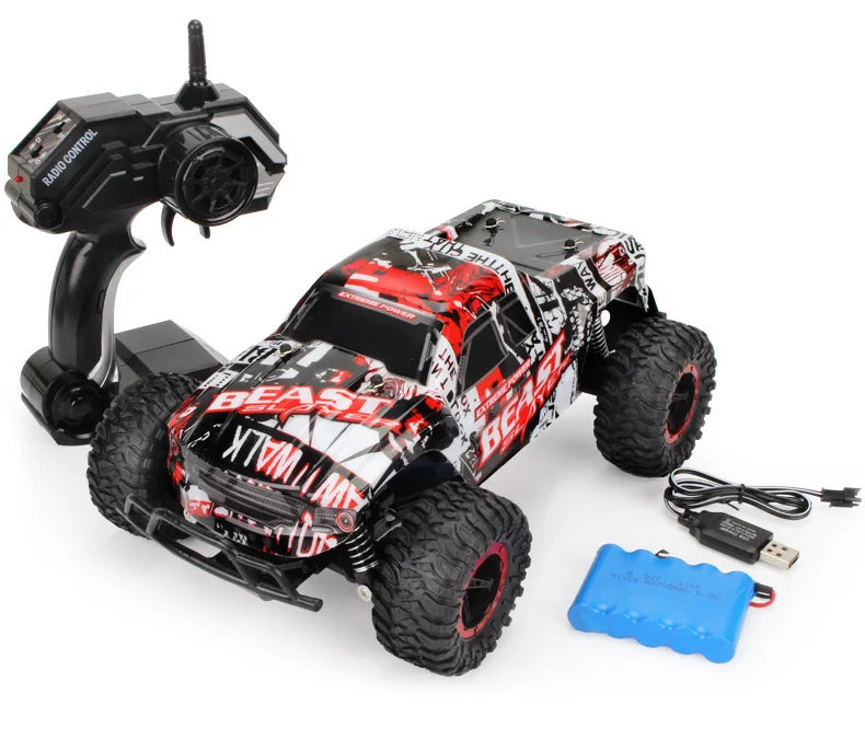 

Newest 2.4G RC Car 4CH Rock Crawlers Driving Drive Bigfoot Remote Control Speed Model OffRoad Vehicle Christmas Toy