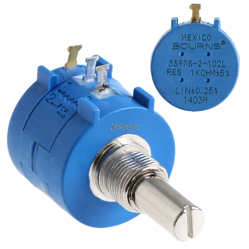 

3590S-2-102L 3590 S 1K Ohm Precision Multiturn Potentiometer Adjustable Resistor