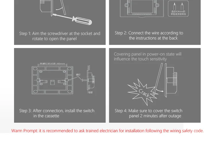 8 gang luz wifi interruptor 600w, compatível alexa google