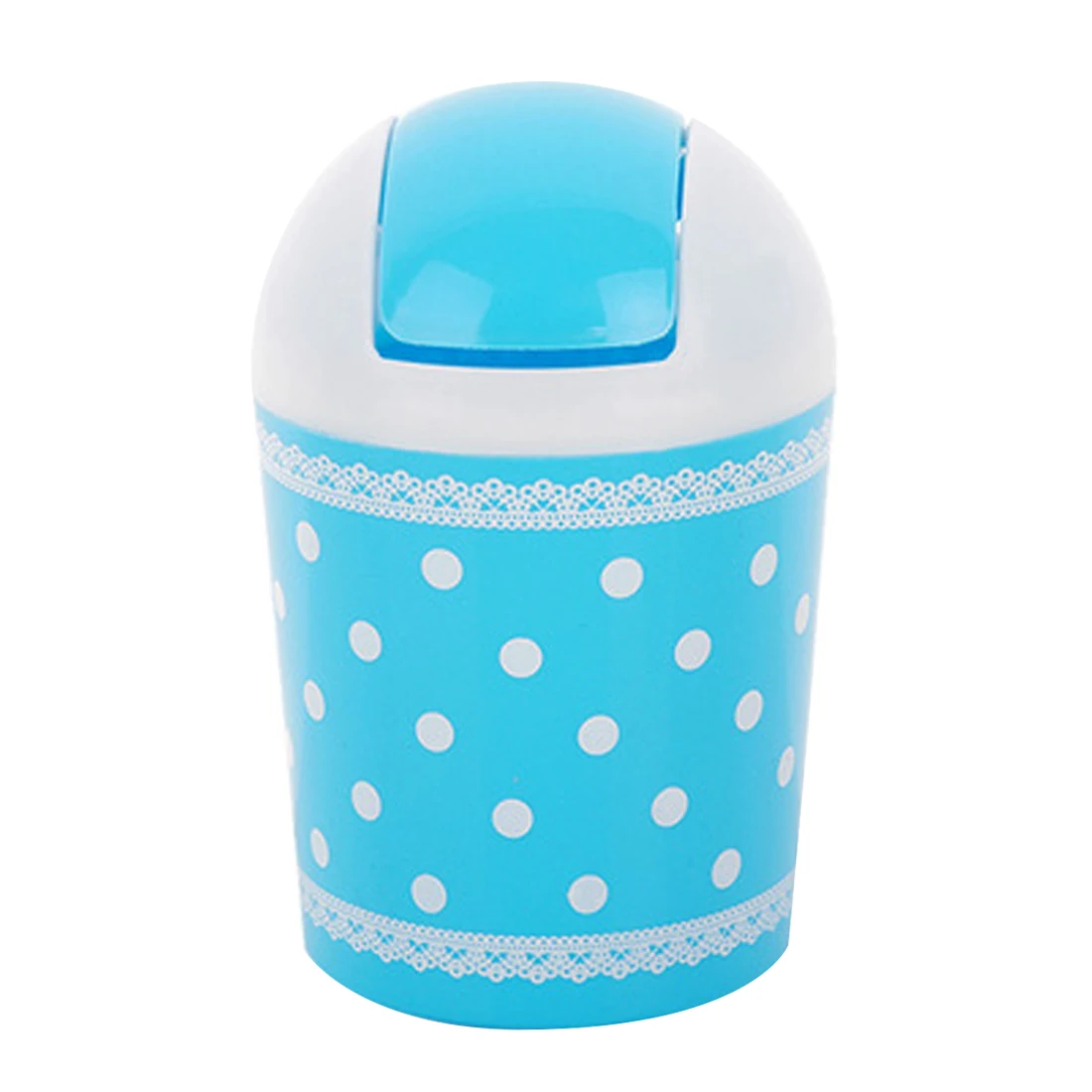 Generic Mini Waste Bin Desktop Garbage Basket Table Home Trash Can Roll