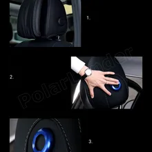 Для M-ercedes-для B-enz c-класс GLC260 200 300 Подушка автокресла подголовник Кнопка регулировки крышка 2 цвета выбор 4 шт