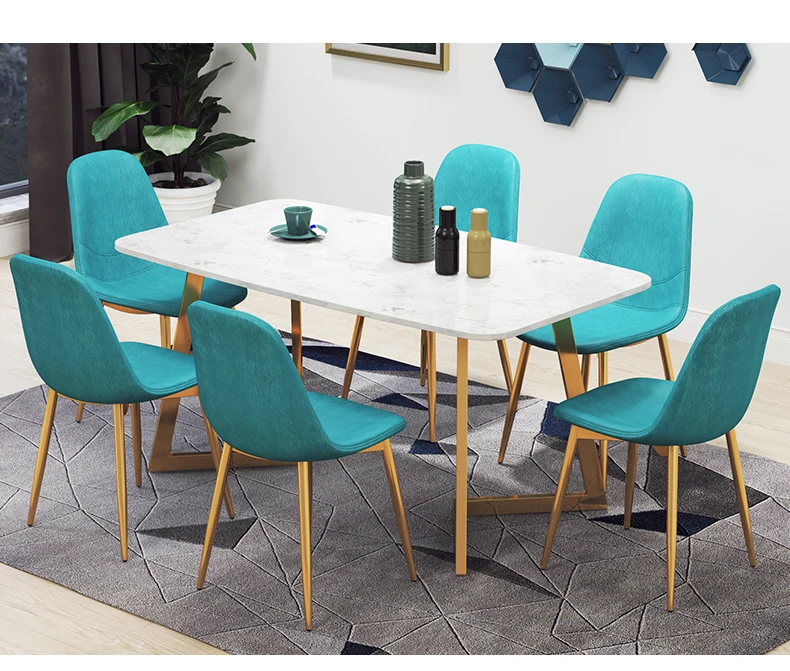 Nordic обеденный стул современный простой домашний спинки стол стул для кофейни кресло Европейский кожаный Ресторан