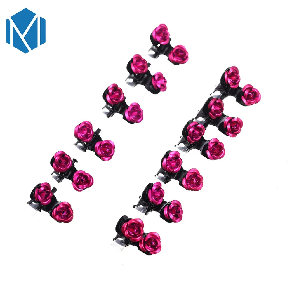 

M MISM 12Pcs/Set Bohemia Style Girls Hair Claws Hot Selling DIY Hairpins Children Birthday Party Gift Exquisite Hair Accessories