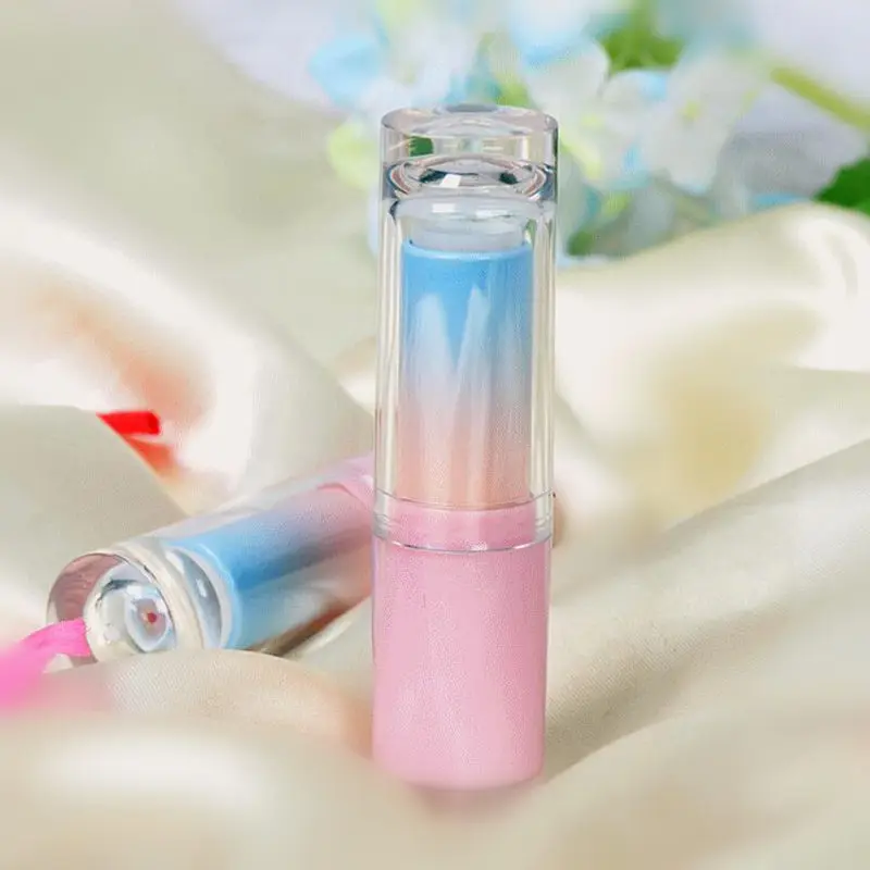 1pcs New Gradient Pink Round Lipstick Tubes Empty Lip Gloss Tube 12.1
