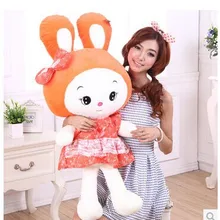 Чучело 100 см Прекрасный Кролик плюшевая игрушка оранжевый кролик подушка подарок, мягкая кукла w3525
