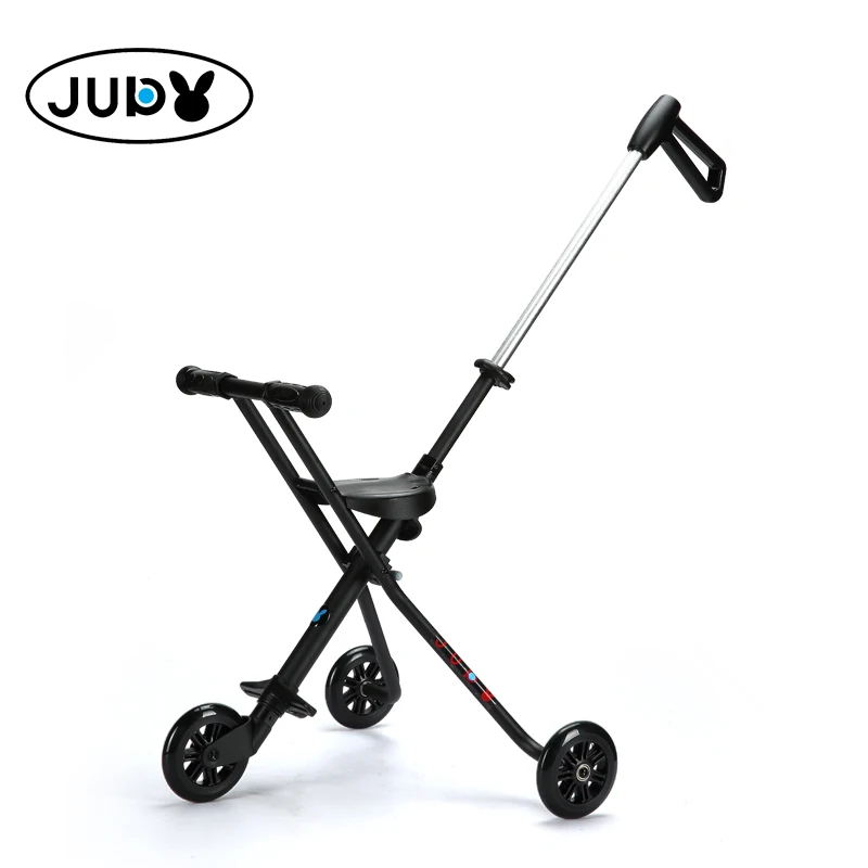 Популярная детская коляска, детская коляска, коляска для малышей, простой светильник, переносная Складная трехколесная коляска, уличный Детский Светильник - Цвет: Черный