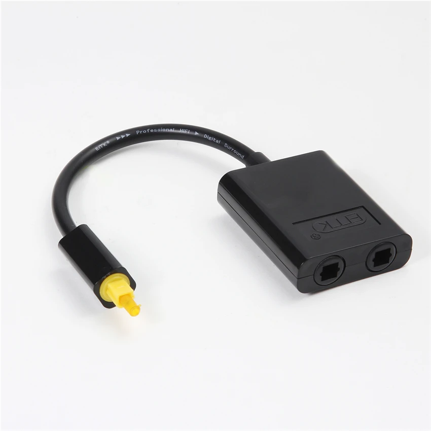 EMK SPDIF Toslink Digital Optical Audio Toslink Splitter Cable SPDIF Optical Splitter Adapter (12)