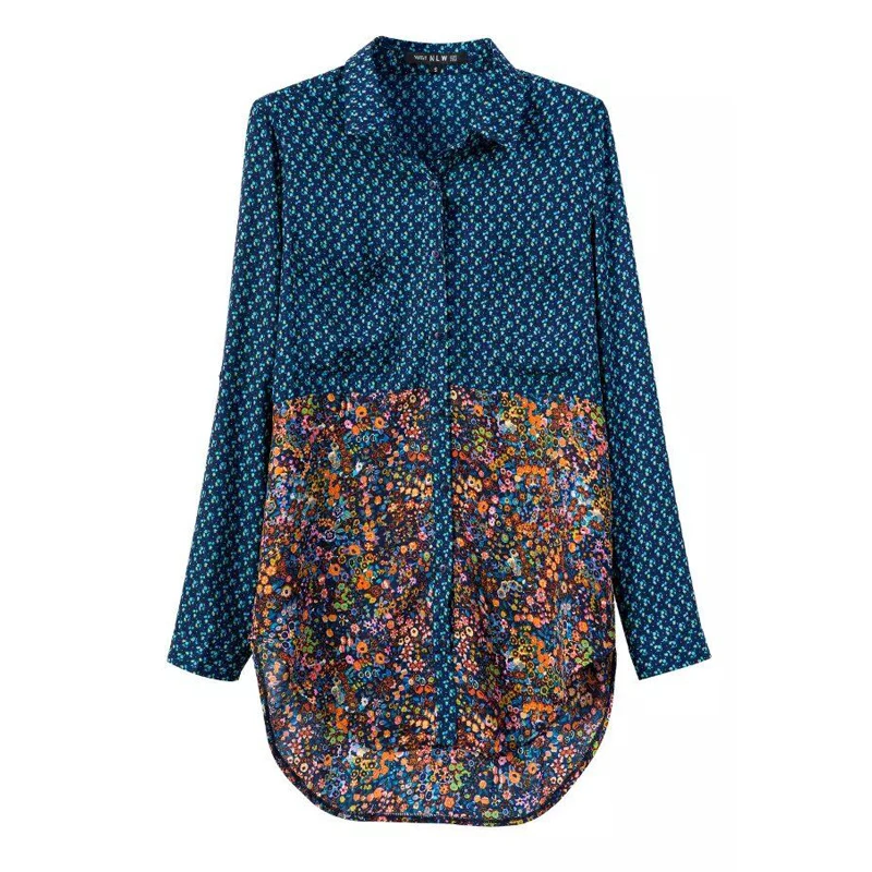 

Bella Philsophy 2019 women floral print Blouse elegant long sleeve female blusas button casual women blouse