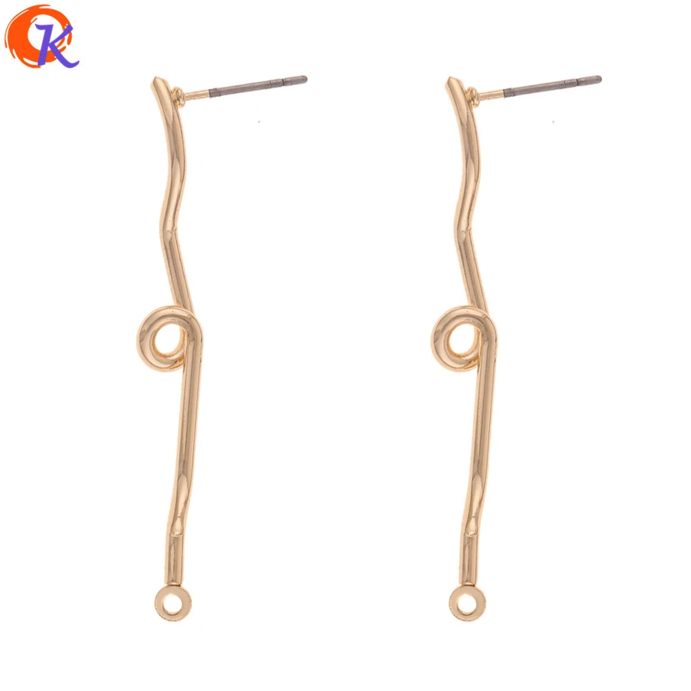 

Cordial Design 100Pcs 5*44MM Jewelry Accessories/DIY Earrings Stud/Tie Shape/Earrings Base Making/Hand Made/Earring Findings