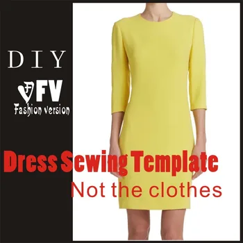 

Dresses Sewing Pattern Template Cutting drawing Clothing DIY ((Not selling clothes)) BLQ- 223