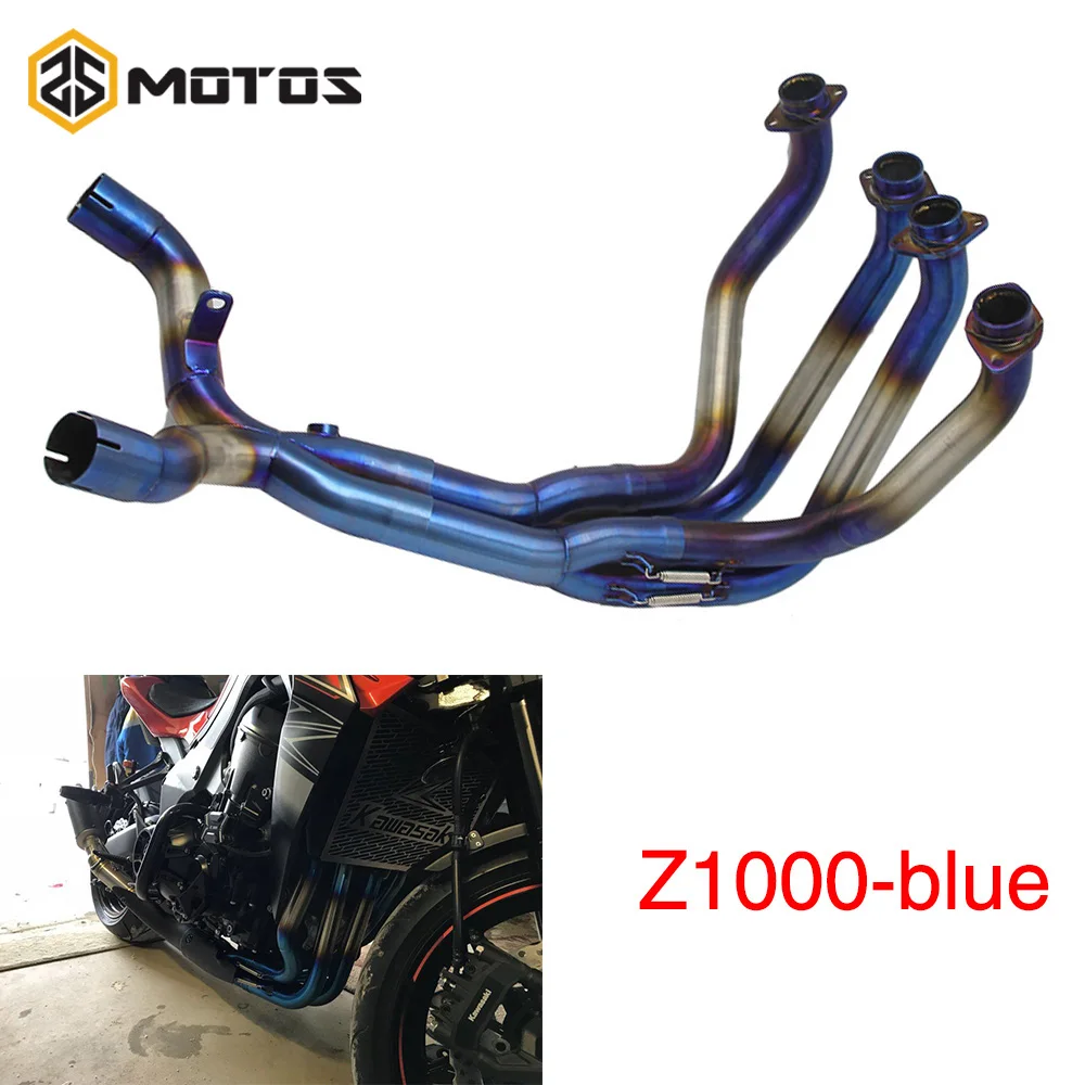 ZS MOTOS Motorcycle Full Exhaust System Modified For Kawasaki Z1000