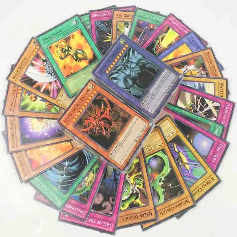 Yugioh 66pcs set Cards Egyptian God Collectible Toys for Boy Yu Gi Oh Legendary Board Game Collection Cards with Metal Box