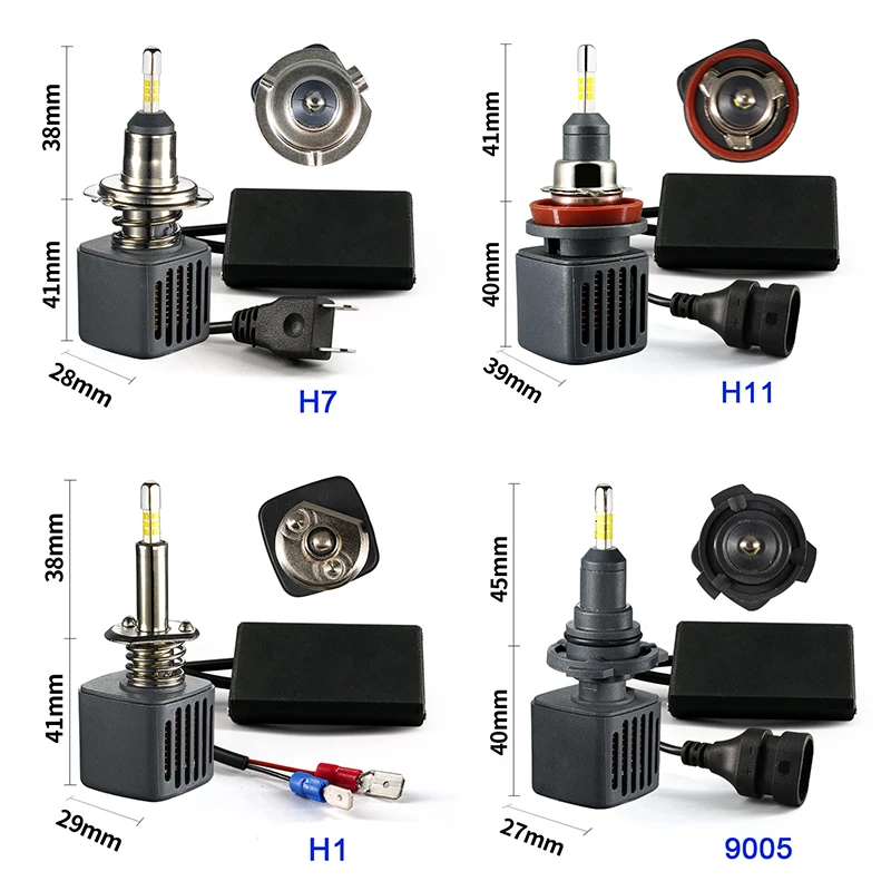 Hlxg 4 стороны 12V H1 LED с SAMSUNG автомобильные светодиоды чипом CSP лампы для передних фар