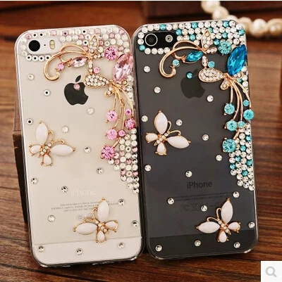 

Phone Case For Huawei Honor 4C Cases luxury 3D Rhinestone glitter PC plastic Case For Huawei G Play Mini Covers Transparent