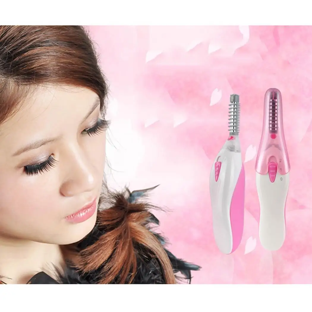 

Women Eyelash Shaping Clip Heated Electric Eyelash 1 x AAA Battery (Not Included) Curler With Pink LED Light