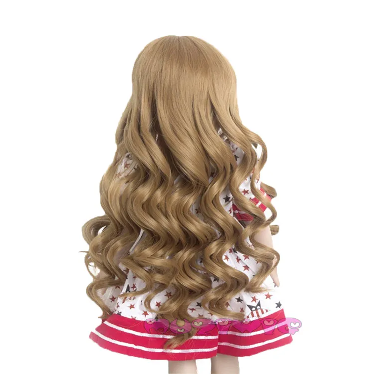 MUZIWIG хаки и золото на выбор Большой Волнистый кудрявый кукольный парик волосы для 18 дюймов американская кукла домашние парики для кукол аксессуары