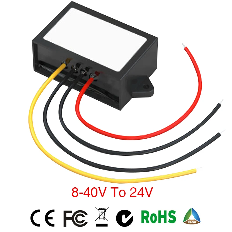 

Power Supply Converter DC/DC Step-up 12V/24V to 24V 1A Waterproof Control Car Module Low Heat Auto Protection inverter dc