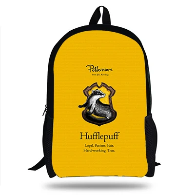 Harri Potter Hufflepuff Ravenclaw дизайнерская школьная сумка, рюкзак для студентов, школьная сумка, рюкзак для ноутбука, повседневный рюкзак, рюкзак - Цвет: A8003