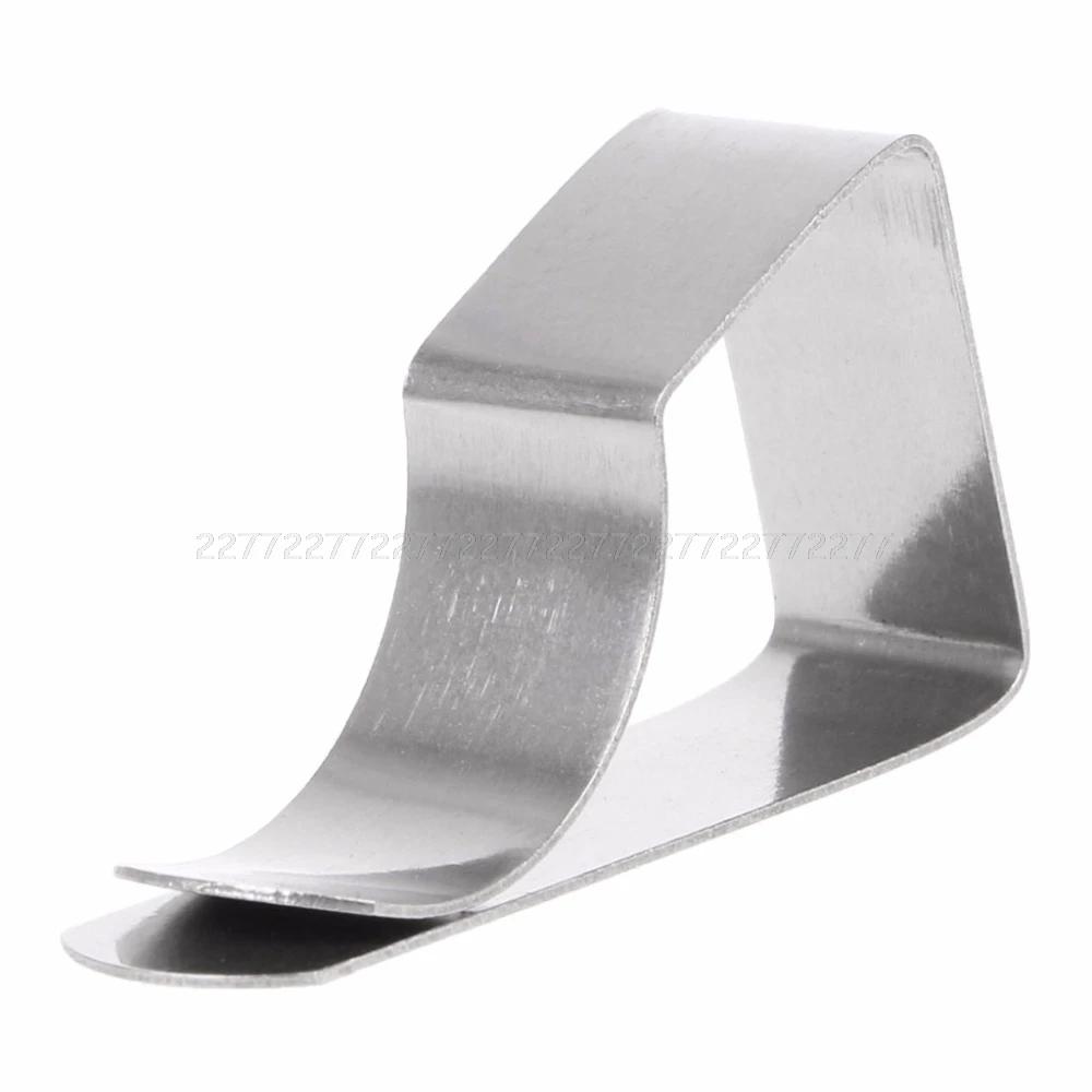 4 قطعة الفولاذ المقاوم للصدأ مفرش طاولة سماط كليب المشابك حامل للحزب الزفاف JUN29 دروبشيبينغ