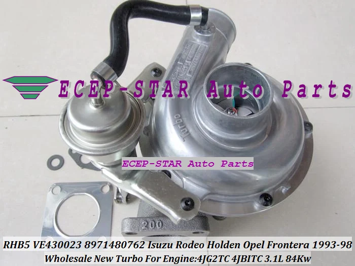 RHB5 VE430023 8971480762 VICC VI95 Turbine Turbo Turbocharger For ISUZU Rodeo Holden OPEL Frontera 1993-98 3.1L 4JG2TC 4JBITC
