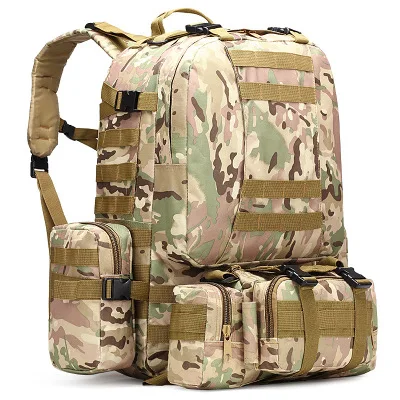 50L Molle экономка тактика рюкзак hik водонепроницаемый 600D высокой емкости штурмовой путешествия военные Рюкзаки рюкзаки армейская сумка - Цвет: CP