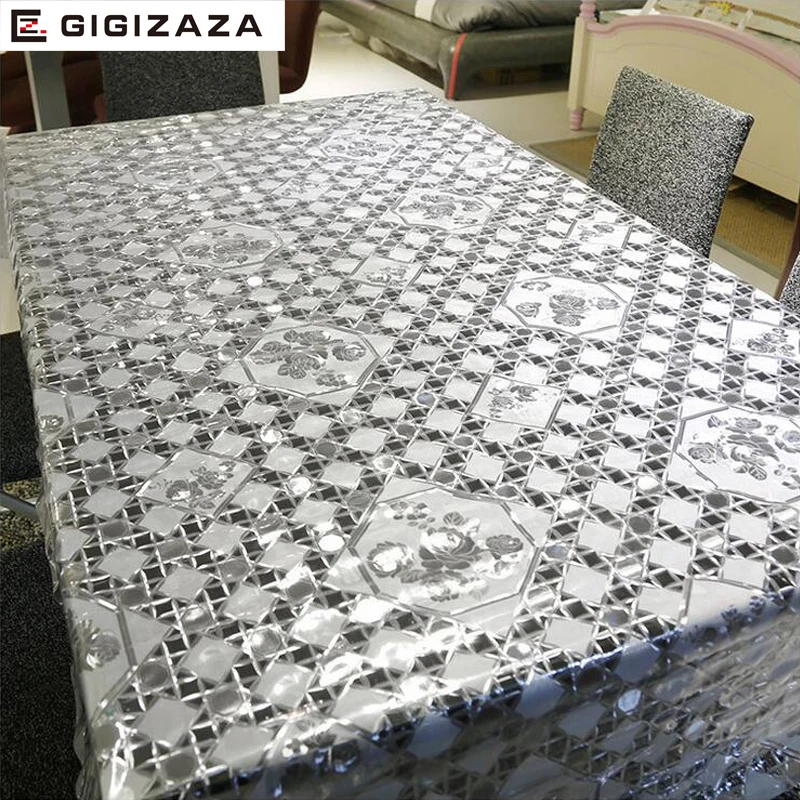 GIGIZAZA скатерть Прозрачная кофейная чайная Хрустальная решетчатая
