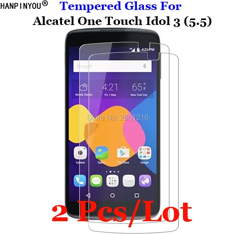 2 шт./лот для Alcatel Idol3 5 &quotзакаленное стекло 9H 2.5D Премиум Защитная пленка экрана One