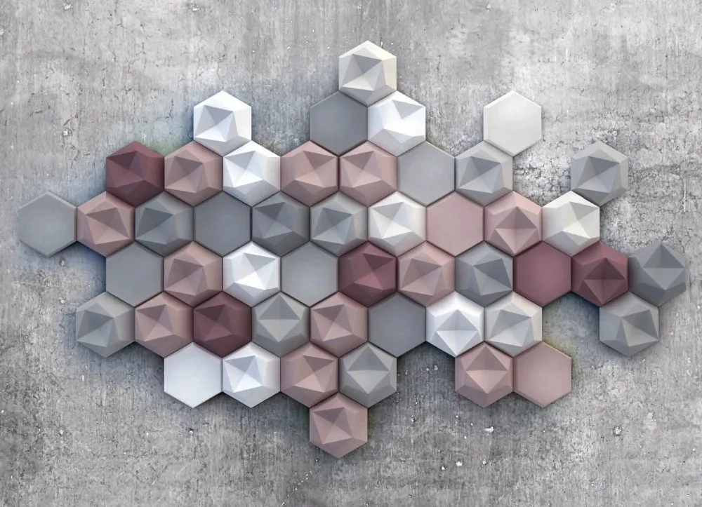 

Plastic mold for Plaster 3D Decorative Wall Panels "Hexagon" NEW Design 2017 year