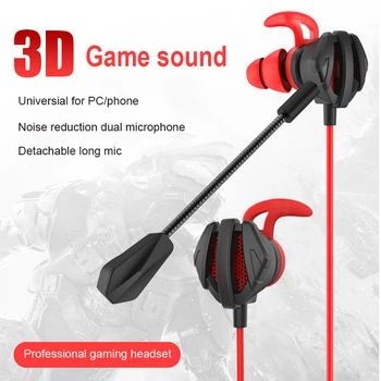 

YuBeter Wired Earphones Earpieces Bass Stereo Eat Chicken Gaming Earbuds With HD Mic 3.5mm Audio Plug For iPhone Android Xiaomi