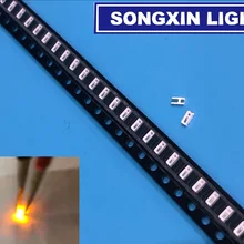 500 шт. 3014 SMD светодиодный чип желтый ультра яркий 0,1 Вт 6-8лм 30мА 2 в поверхностного монтажа чип светоизлучающий светодиод лампа SMD 3014 Светодиодный шарик