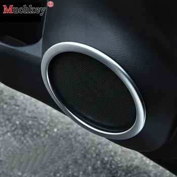 

For Nissan Qashqai 2014-2019 new modified decorative audio cover ring decoration 4 piece set ABS chrome interior modification