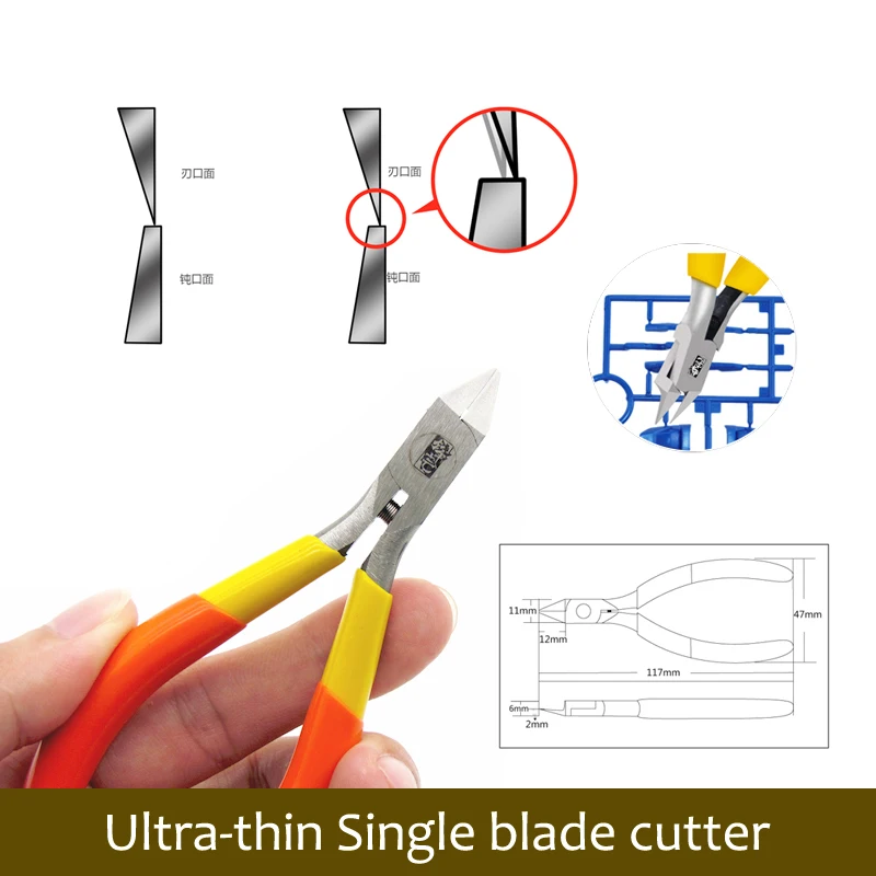 

Hobby model tools Ultra-thin Single blade cutter Assembled water pliers