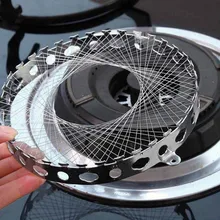 New Stainless Steel Gas Cooker Gas Stove Torch Net Windproof Energy Saving Circle Cover Case Mesh Kitchen Accessories