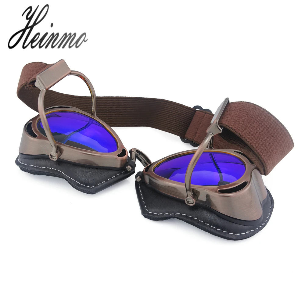 

Motorcycle Goggles Fashion Aviator Helmet Glasses Motocross Men Dustproof Dirt Bike Goggle Women Retro Classic Motorcycle Glass