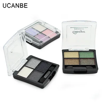 

by DHL 50pcs Professional 4 Colors Fashion Glitter Eyeshadow Palette Natural Nude Makeup Set Shimmer Matte Eye Shadow with Brush