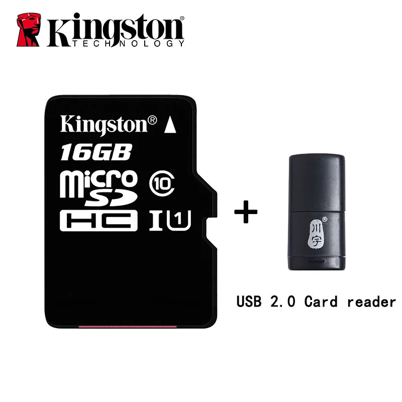 Карта памяти kingston C10, 16 ГБ, 32 ГБ, 64 ГБ, 128 ГБ, 8 ГБ, карта Micro SD, mciroSDHC, UHS-I, U1, карта Microsd, класс 10, карта памяти TF - Емкость: 16G-C286