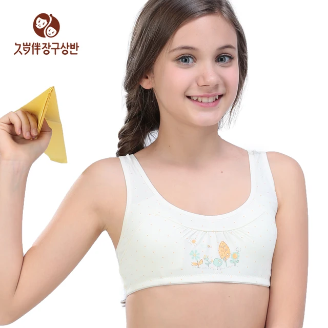 Junges Mädchen Drahtlose Unterwäsche Mädchen Kleinen Bh Kinder Gepolsterte Bhs Training Sport