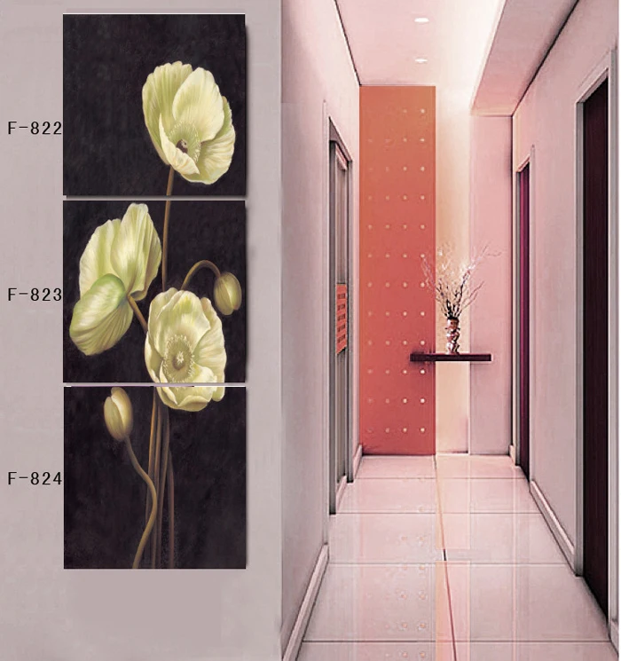 Vertical 3 Piece Canvas Wall Art Prints for Home Decoration Wall