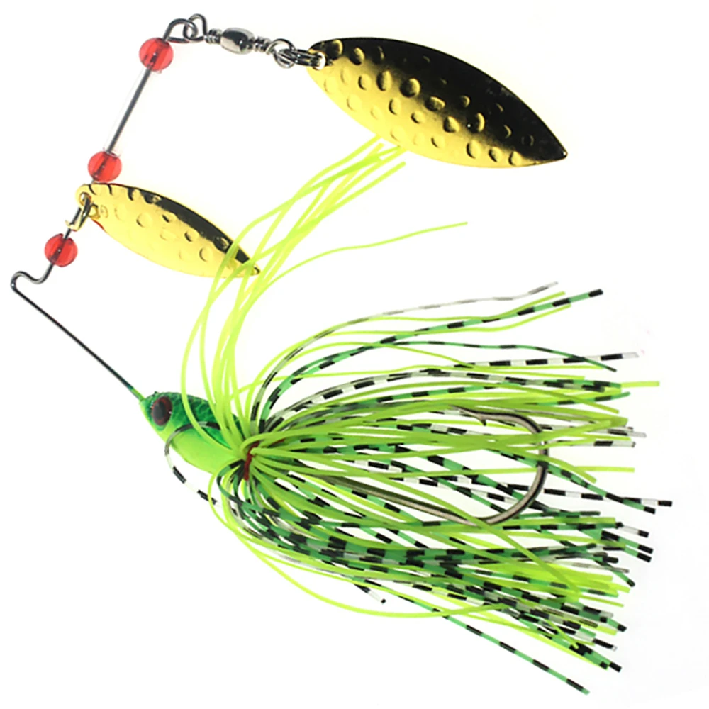 Super High Quality Spinner Bait Double Reflective Golden Metal Spoon Buzzbait 3d Fish Eye Fishing Lure Hook Swisher Rubber Jig Rubber Jig Fishing Lurespinner Bait Aliexpress