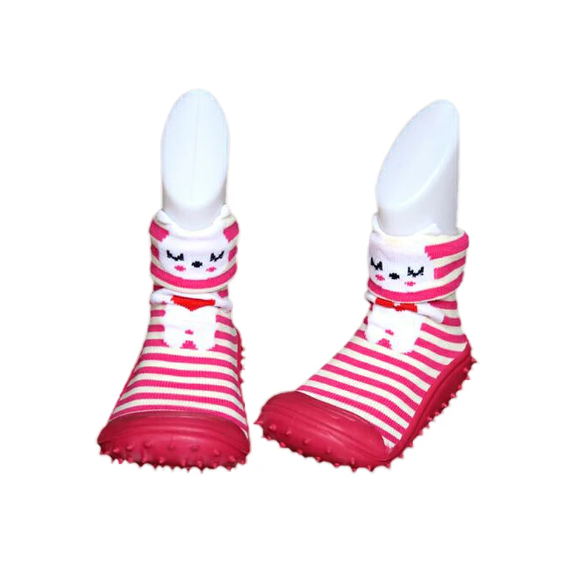 Kidadndy/нескользящие носки для новорожденных; домашняя обувь для малышей; хлопковые носки для малышей с резиновой подошвой; LMY496