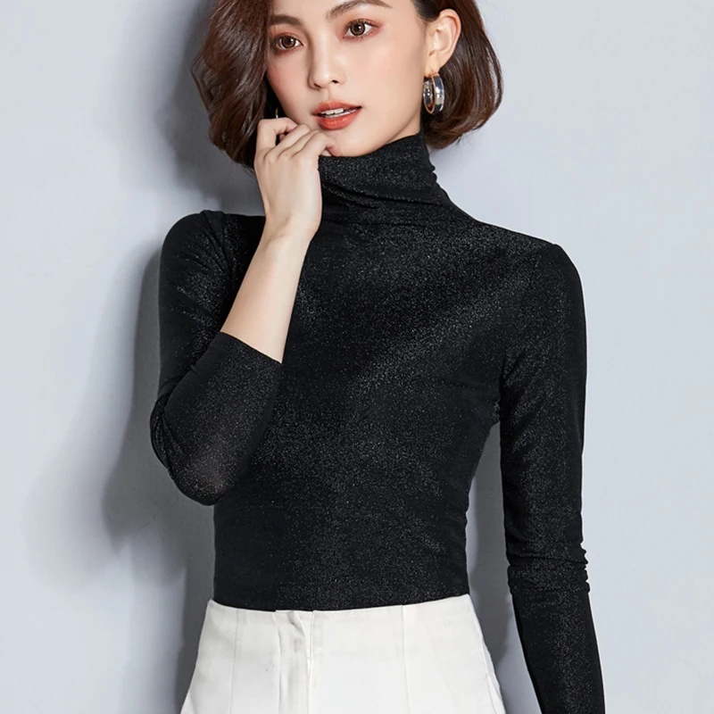 Blusas Mujer De Moda осень 2020 Повседневная Блузка с высоким воротником женские