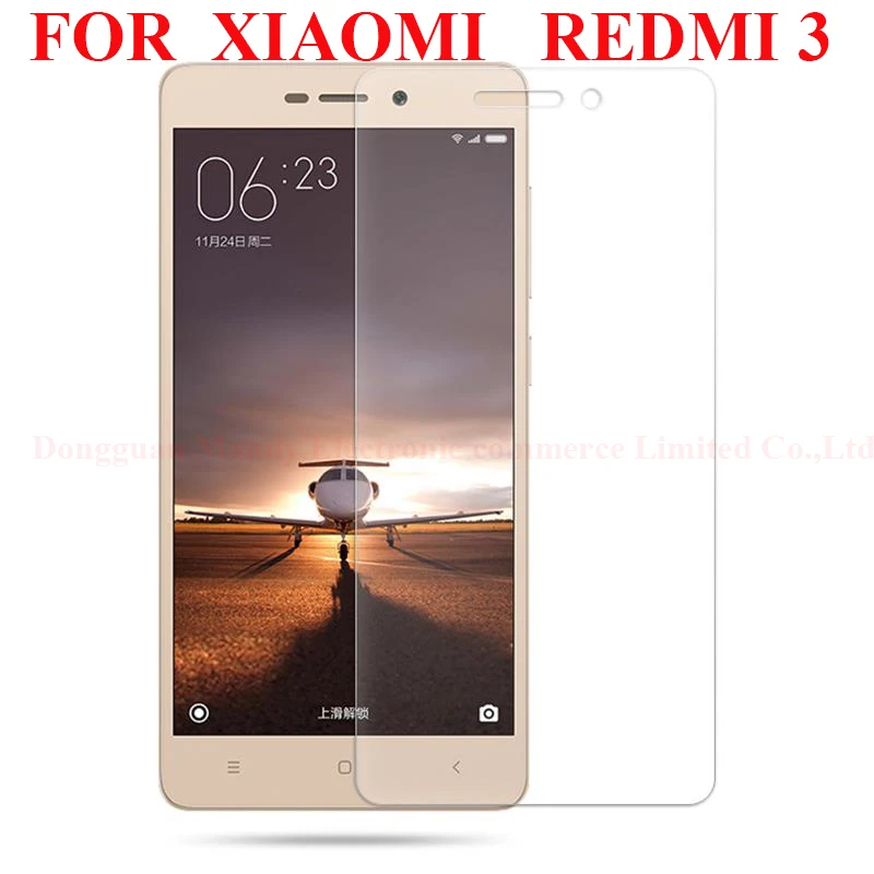 5.0Original for Xiaomi Redmi 3 Tempered Glass 0.3MM redmi 3 glass 9H Surface Hardness  Explosion-proof Screen ProtectorFilm
