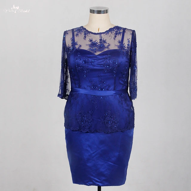 The Mother of Bride Dresses Knee Length Royal Blue