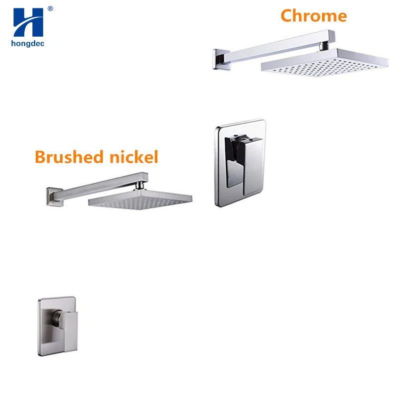 Hongdec Concealed rain shower with 8 inch Rain Head Combo system set | Обустройство дома