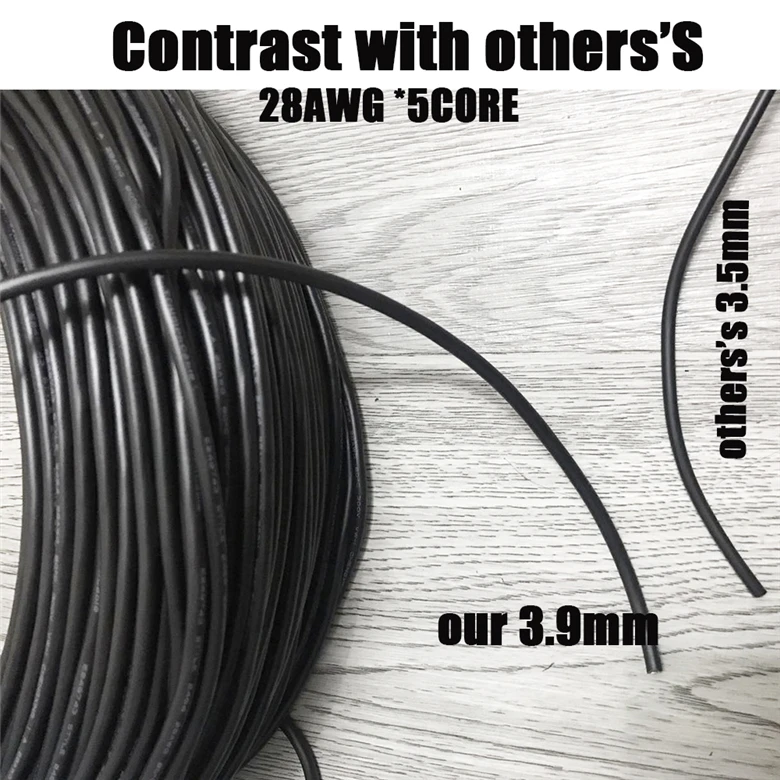 9 10pin computador fio 28awg ul2464 canal