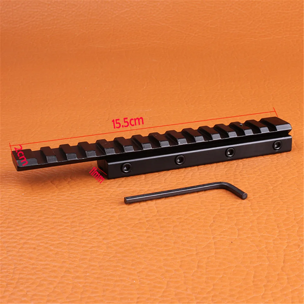 Tactical 11mm to 20mm Picatinny Weaver Rail Scope Extension D0026 Mount