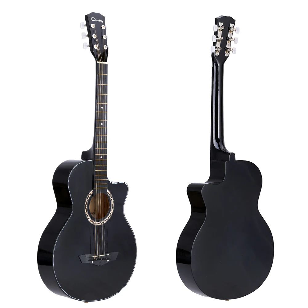 

High Quality 38" Acoustic Guitar 6 Strings Folk Guitar for Beginners Students Gift 4 Colors Optional