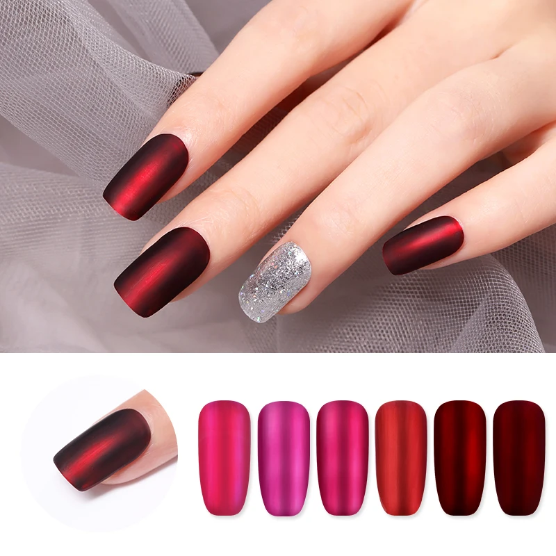  UR SUGAR 7.5ml Jelly Color Glitter Titanium Nail Gel Polish Red Mirror Metal Soak Off UV Gel Varnis