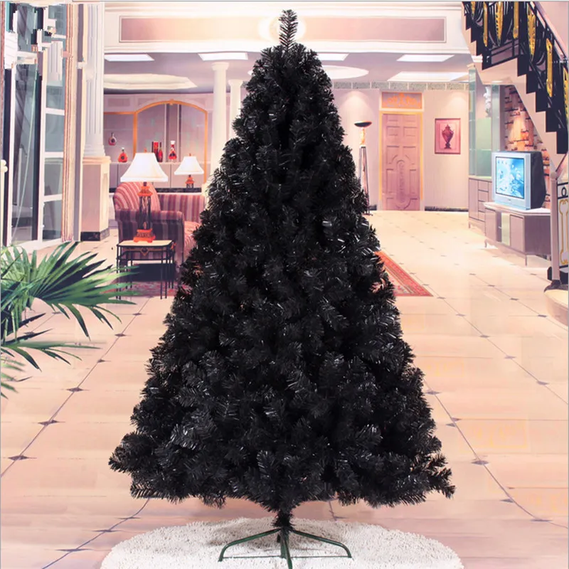 2022 Christmas Tree Black Firday 1.8 m / 180CM black Christmas tree Christmas gift encryption Christmas