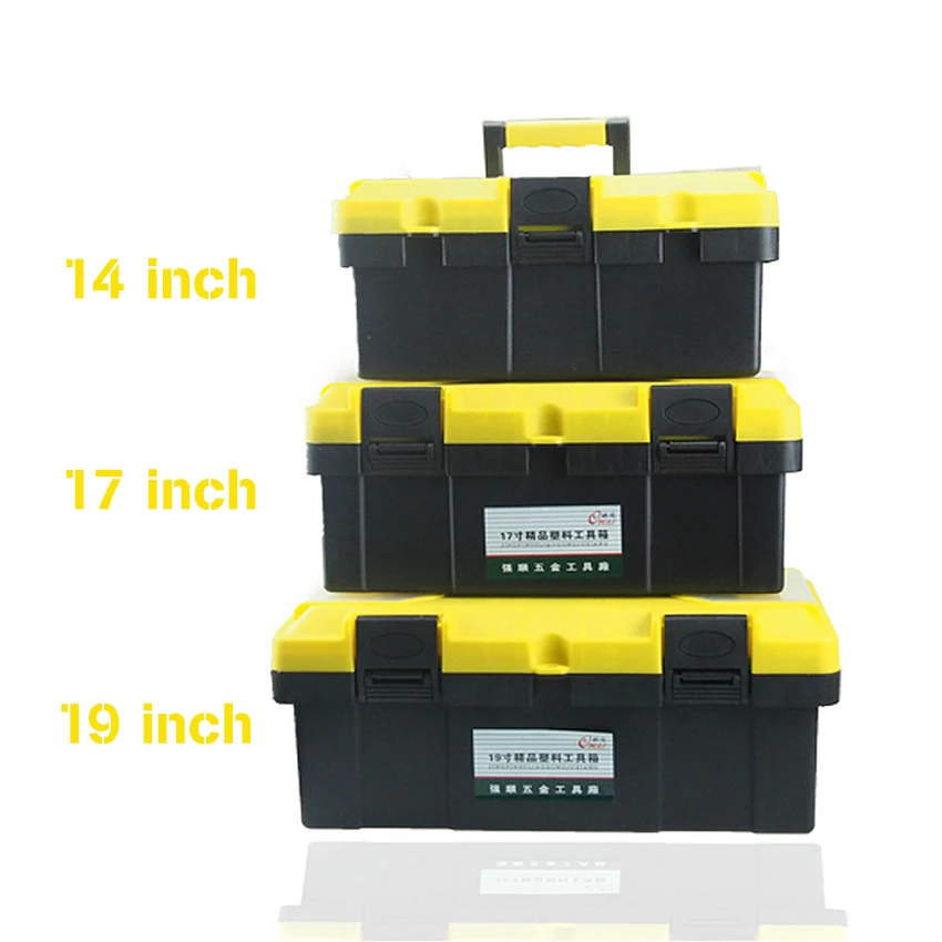 Multi-function ABS пластик ящик для дюймов инструментов 14 дюймов 17 дюймов портативный ящик для инструментов для автомобиля инструмент для дома